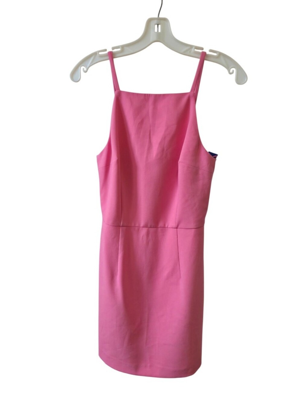 French Connection Pink Sheath Dress US 4 Square Neck Sleeveless Bodycon